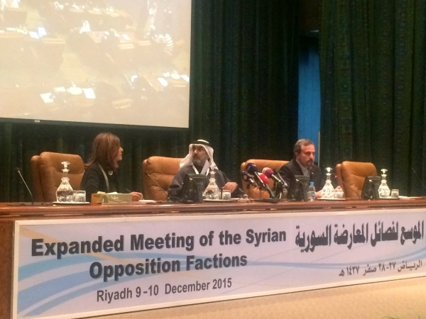 جانب من اجتماع المعارضة السورية الذي انعقد بالرياض (أ ف ب)