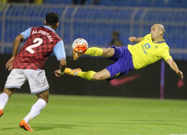 البولندي ادريان سجل هاتريك في مرمى الدرعية  (محمد مشهور)
