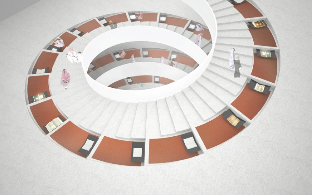 
    المئذنة اللولبية مكون أساسي في المتحف ( designmena)
