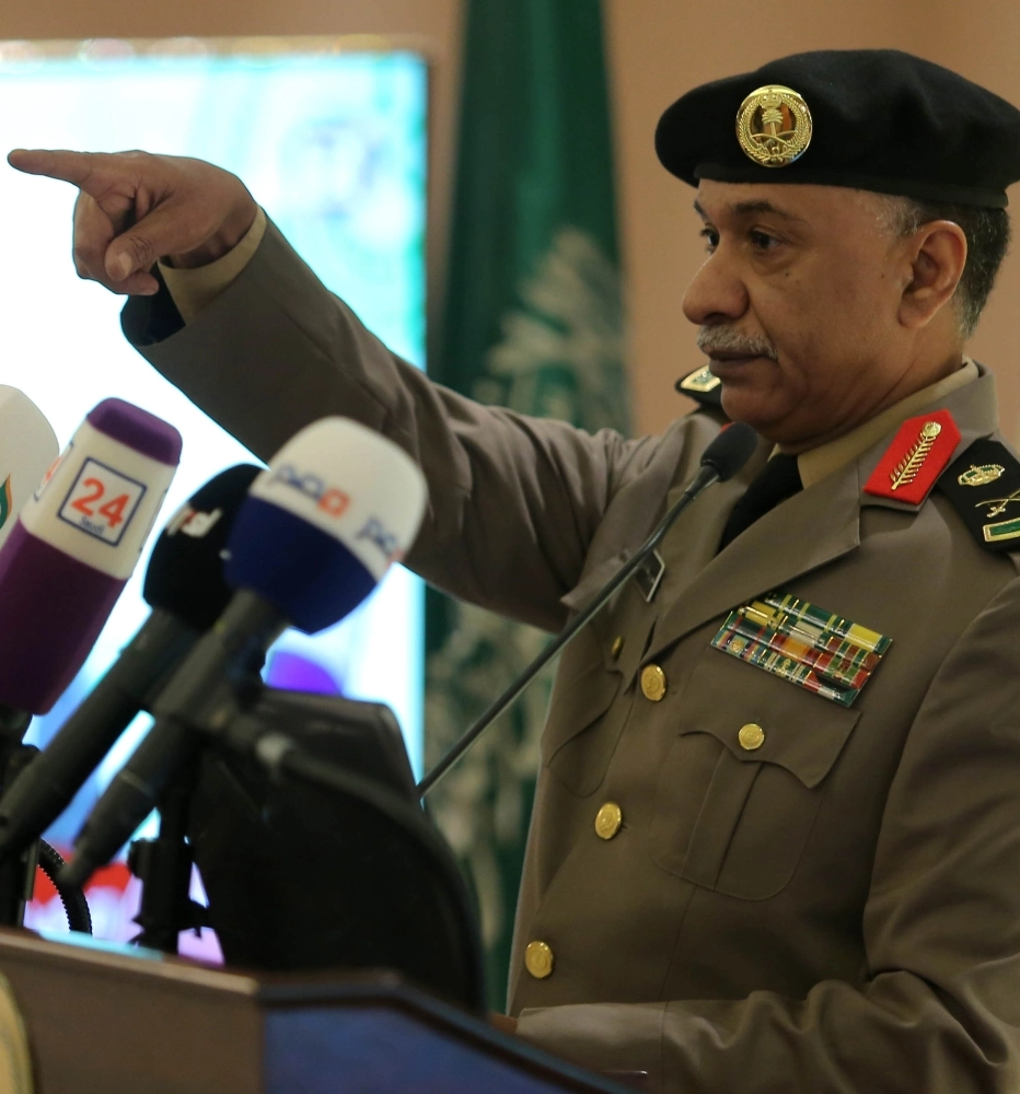 منصور التركي متحدثا خلال المؤتمر (محمد مشهور)