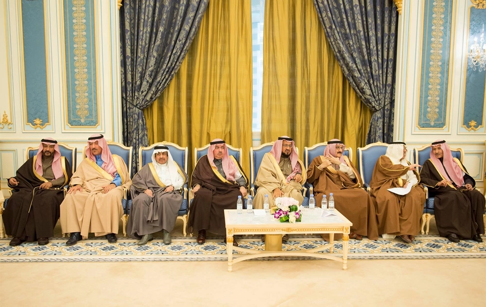 عدد من الأمراء خلال الاستقبال