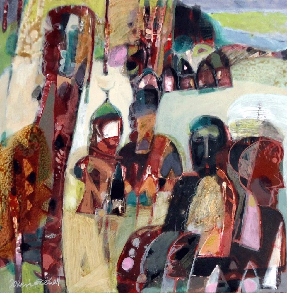 من لوحات الصادق عجينة 