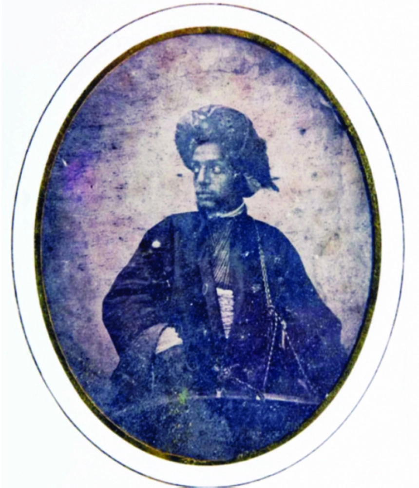 بورتريه الشريف عبدالله، تصوير دي برانجي 1843م