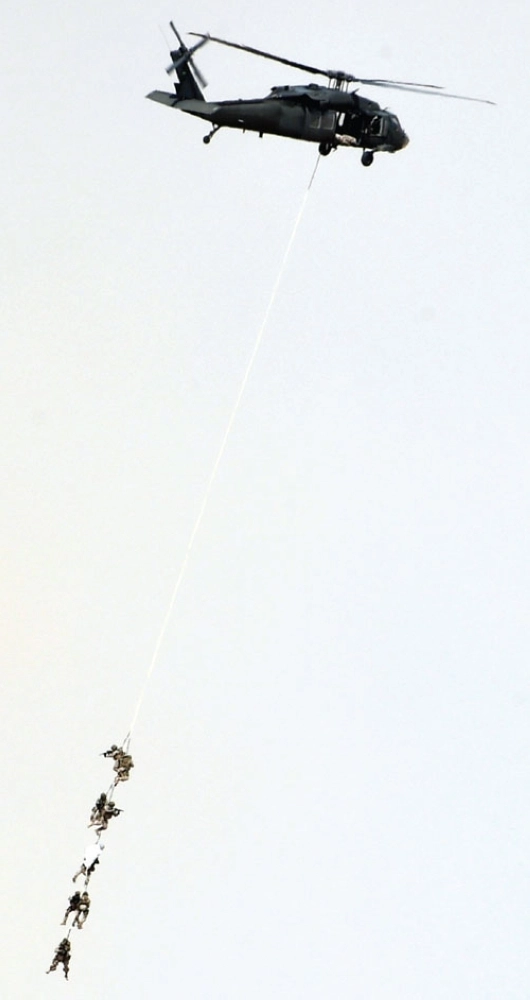 من مناورات رعد الشمال في حفر الباطن أمس        (أ ف ب، إ ب أ) 
