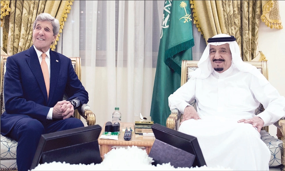 ولدى استقباله كيري أمس الأول