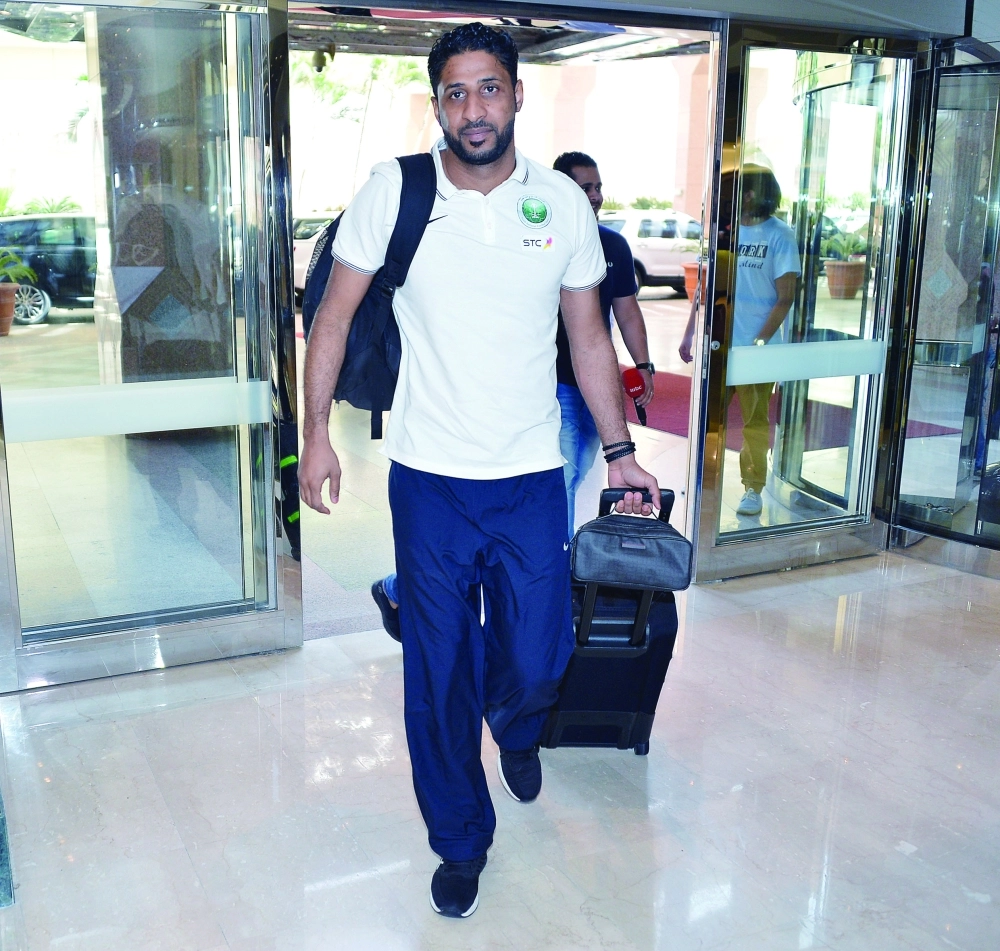 ياسر المسيليم لحظة وصوله