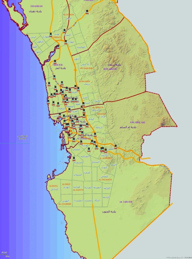 خريطة المستكشف التي تظهر الزحام