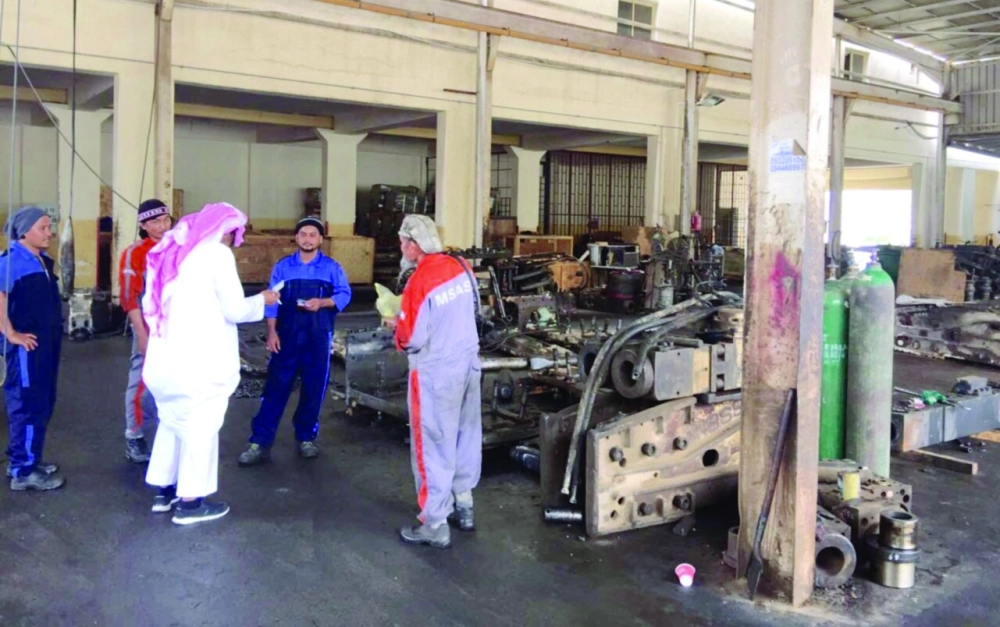 عمالة وافدة ضبطت خلال حملة التفتيش                 (مكة)