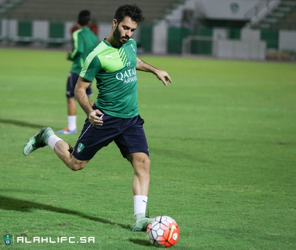 أمير كردي خلال حصة تدريبية سابقة في الأهلي  (مكة)