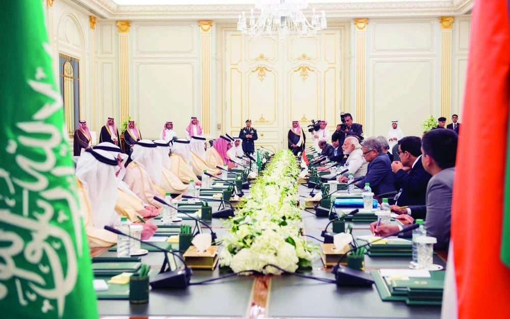 من المباحثات السعودية الهندية
