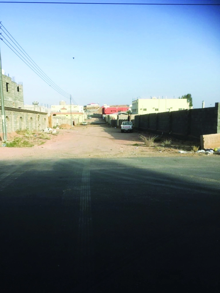 من شوارع حي الرحاب في الطائف                                   