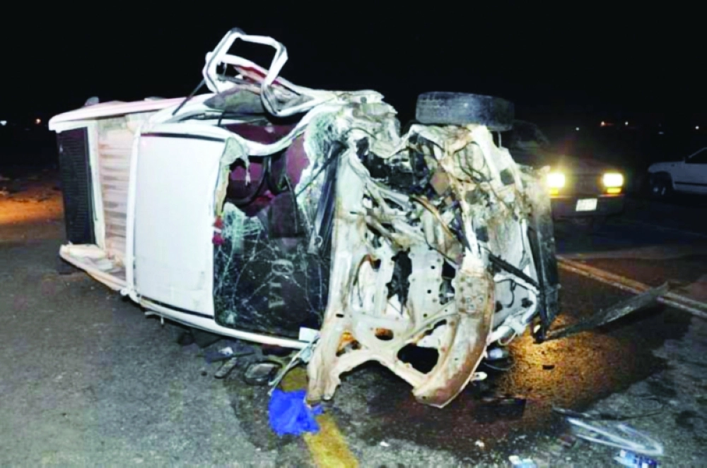 أحد الحوادث المرورية التي تشهدها الطرق يوميا        (مكة)