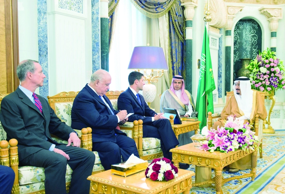 .. ولدى لقائه وفد النواب الأمريكي 