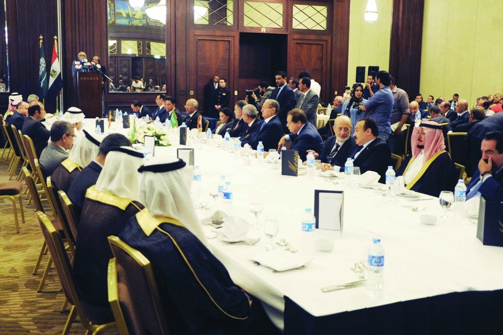 صالح كامل مخاطبا اجتماع مجلس الأعمال السعودي المصري المشترك                   (مكة)