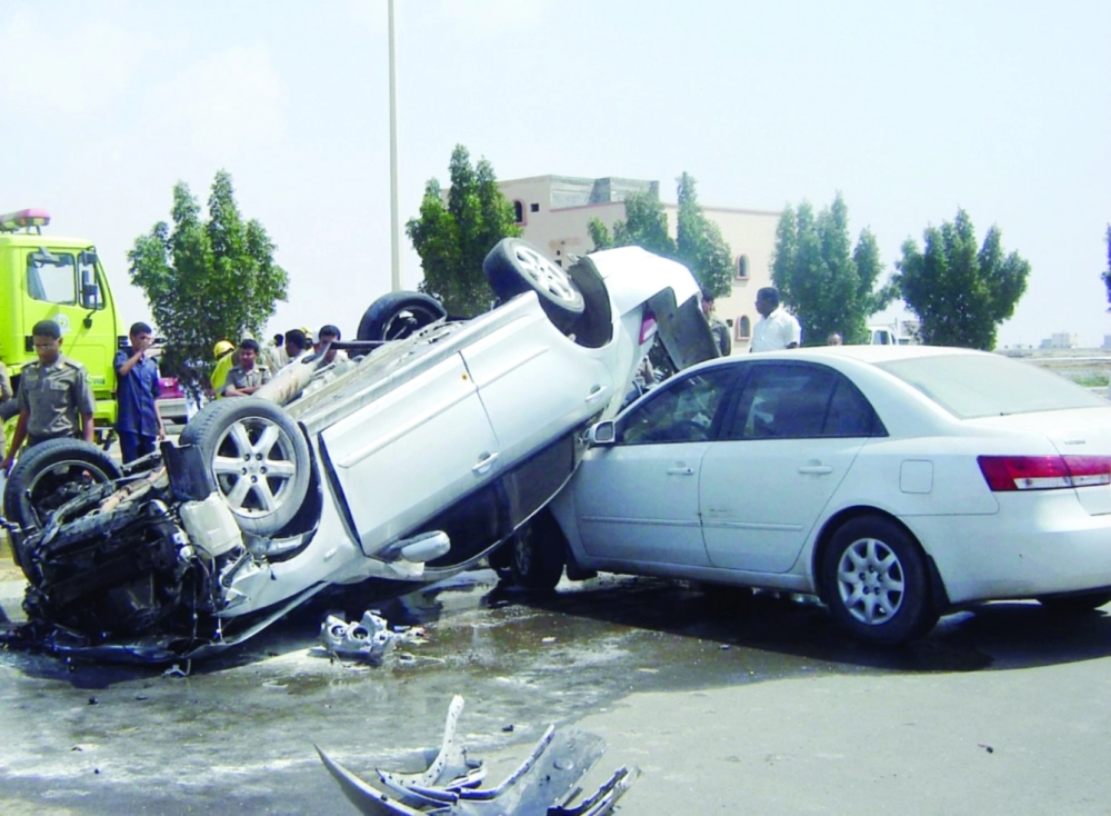 مباشرة لحادث مروري   (واس)