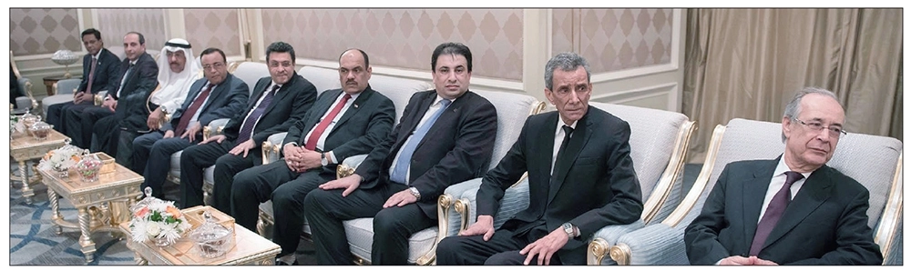 
    عدد من السفراء العرب خلال الاستقبال
