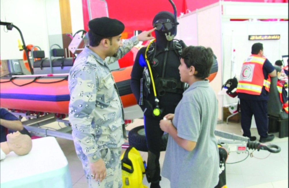 حرس الحدود خلال المعرض                                           (مكة)