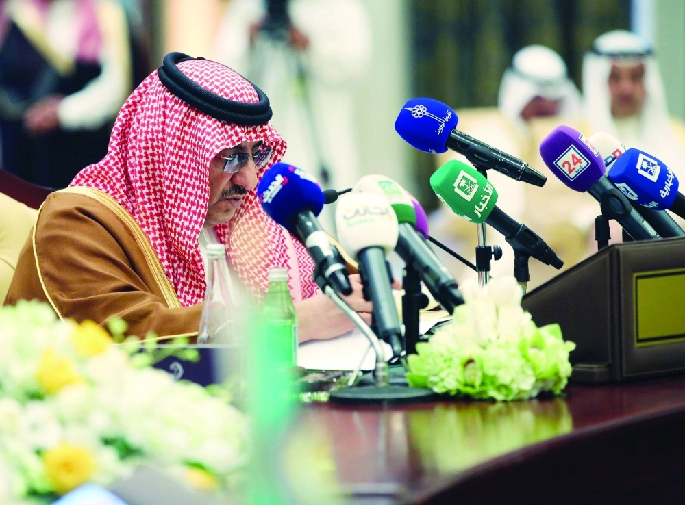 .. ولدى ترؤسه اجتماع وزراء داخلية الخليج أمس بالرياض       (زياد الرزيزاء)