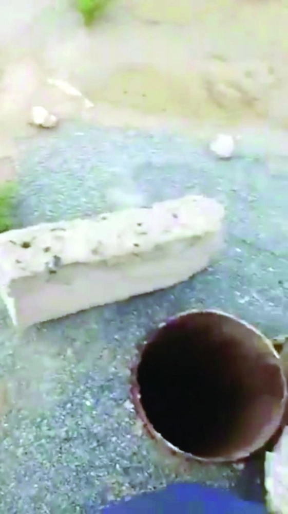 بئر مكشوفة ردمها الدفاع المدني في جدة          (مكة)