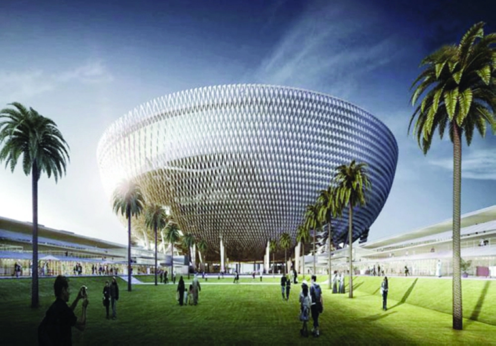 الاستاد الأول في العالم مرتفع عن الأرض  (وام)