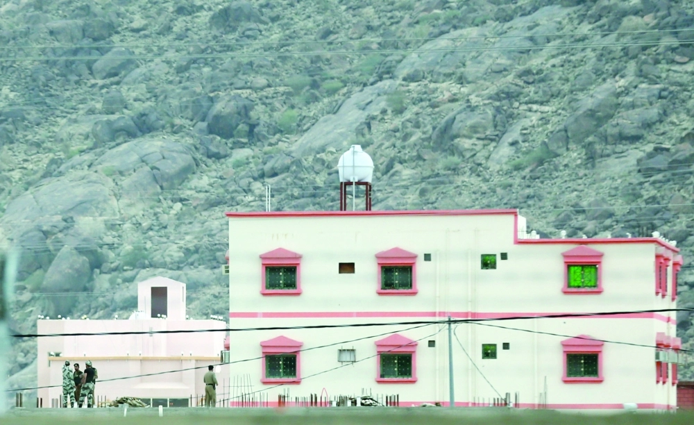 أحد المباني في الموقع 