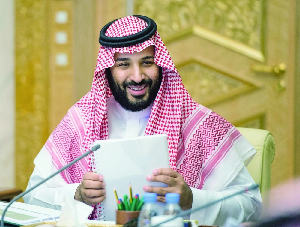 الأمير محمد بن سلمان مترئسا الاجتماع             (واس) 