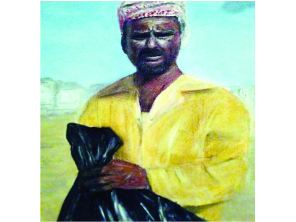 عامل نظافة بريشة محمد جمال                                      