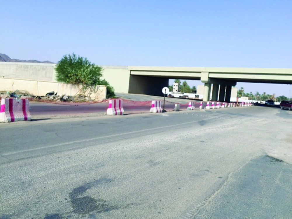 كوبري البلد بعد التشغيل                                        (مكة)