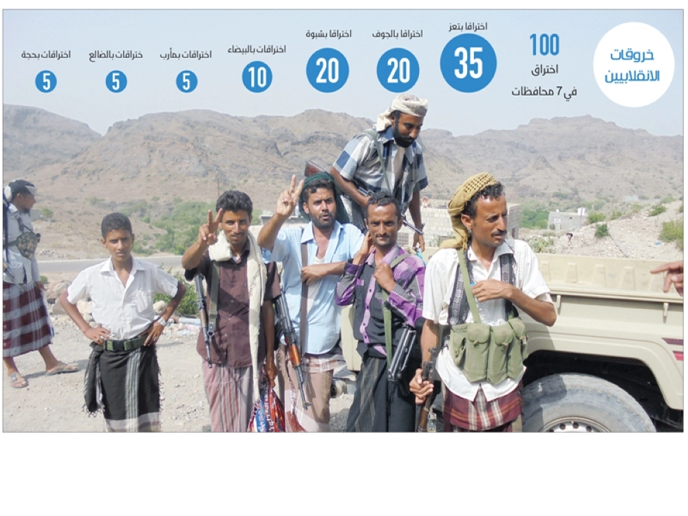 عناصر من المقاومة الشعبية في جبهة كرش بمحافظة لحج                                                                                   (أديب محمد)