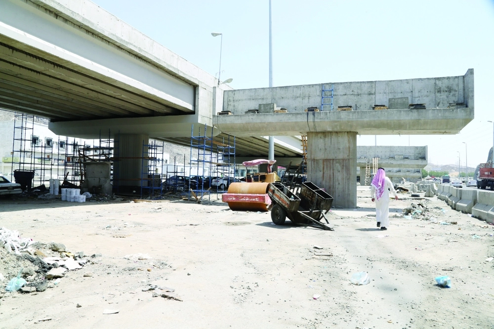 الأعمال متوقفة بالمشروع