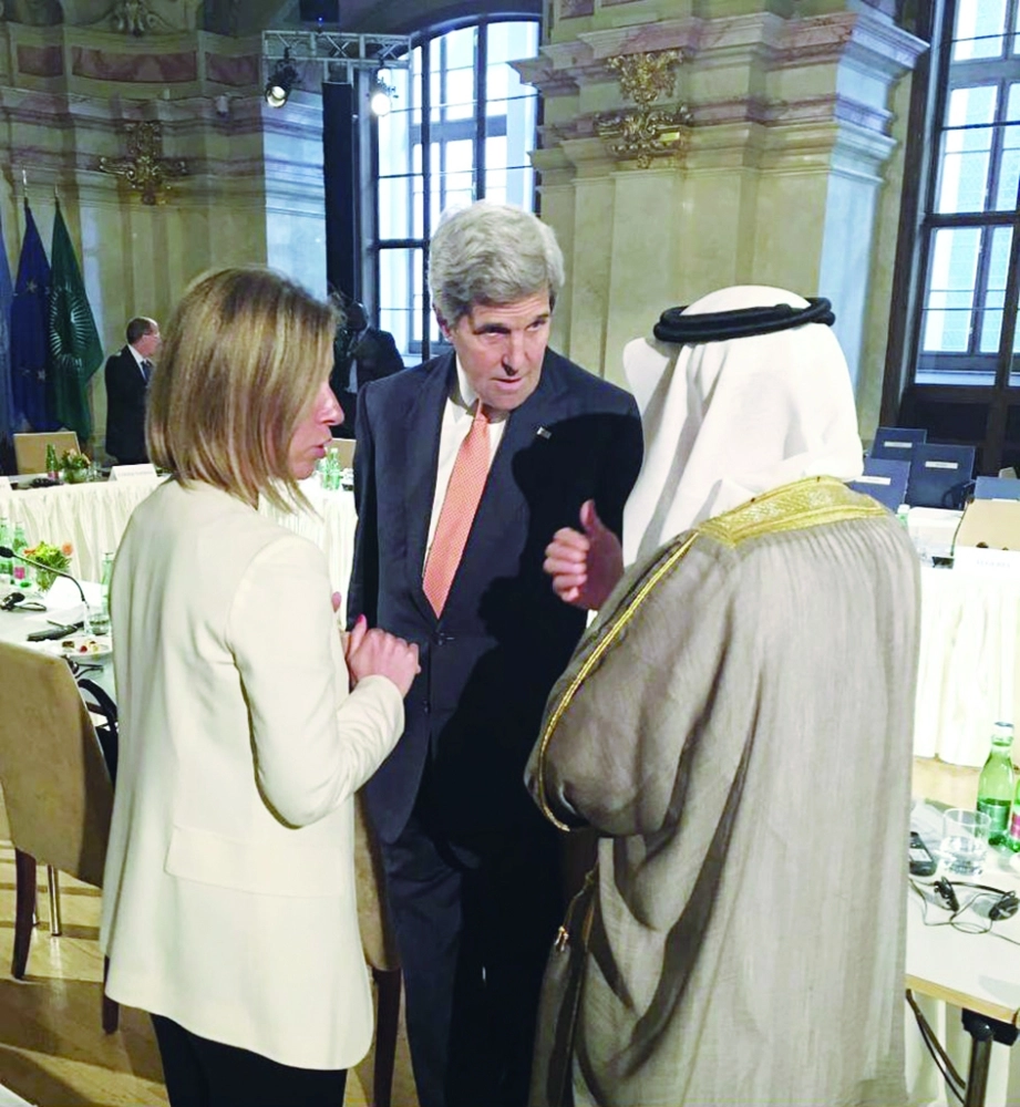 .. ويتحدث في لقاء ثلاثي مع كيري وموجيريني                    (واس)