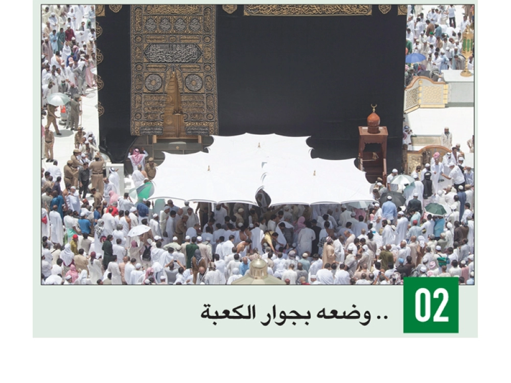 
    .. وضعه بجوار الكعبة
