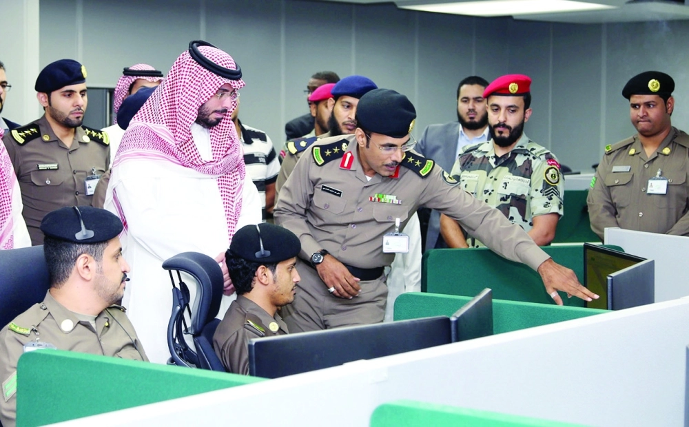 من تدشين مركز العمليات الأمنية الموحدة                                  (أحمد جابر)