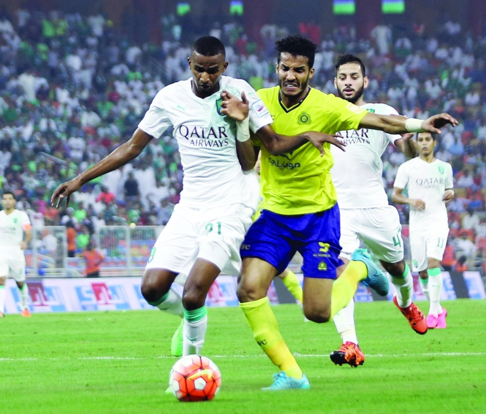 من مباراة الأهلي والنصر                                                      (ياسر بخش) 