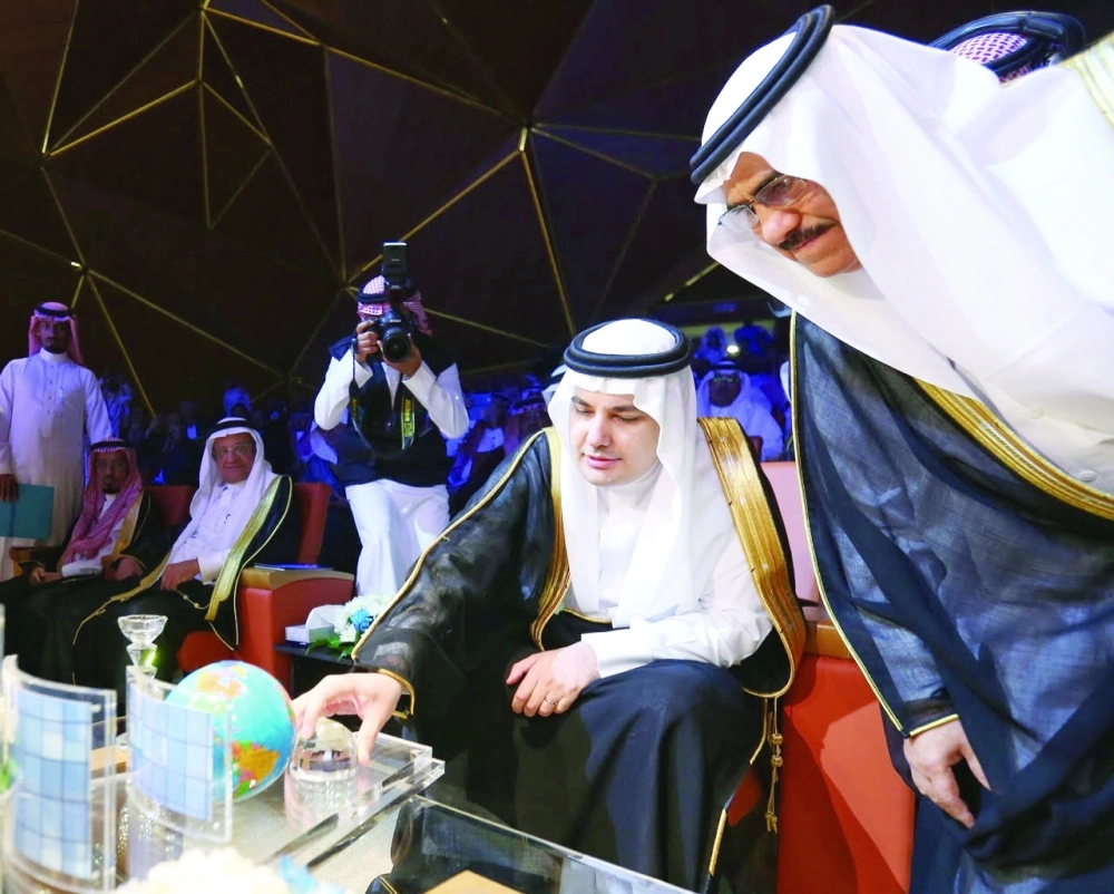 عادل الطريفي يدشن مبنى واس الجديد بحضور عبدالله الحسين                                (محمد مشهور) 