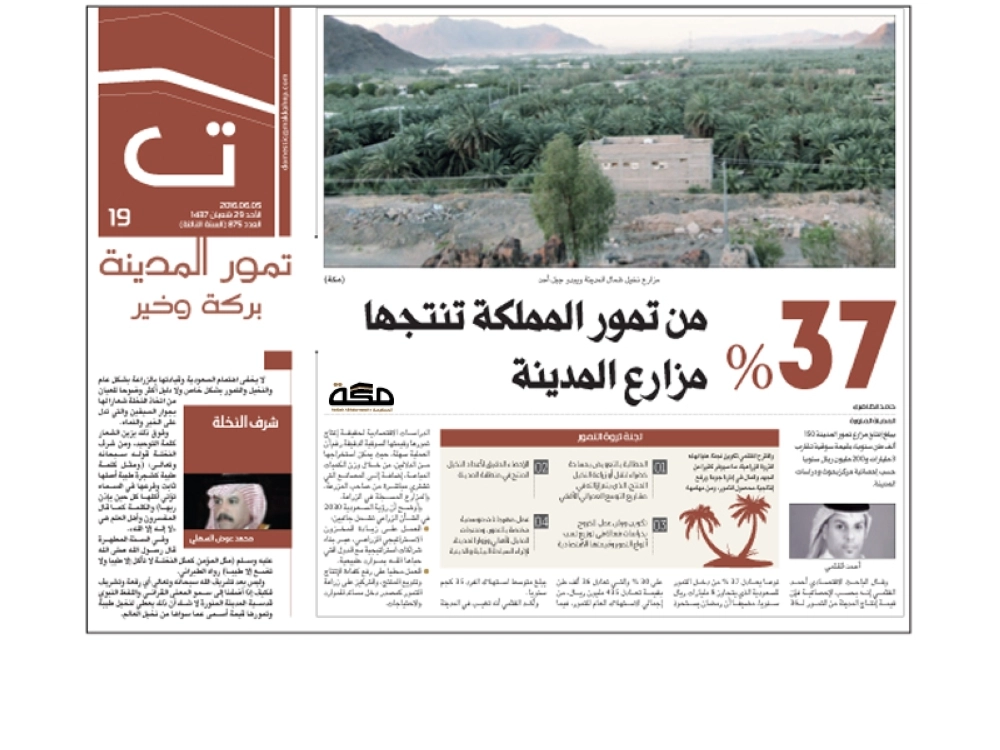 إصدار خاص عن تمور المدينة 