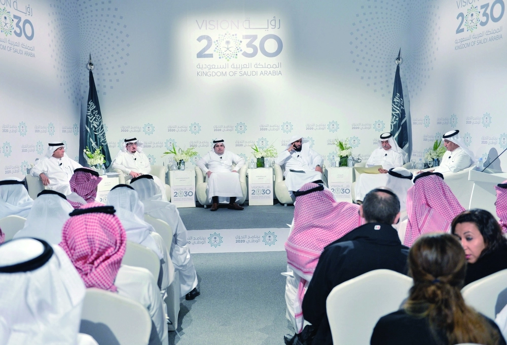 الوزراء في المؤتمر الصحفي بجدة أمس              (واس)