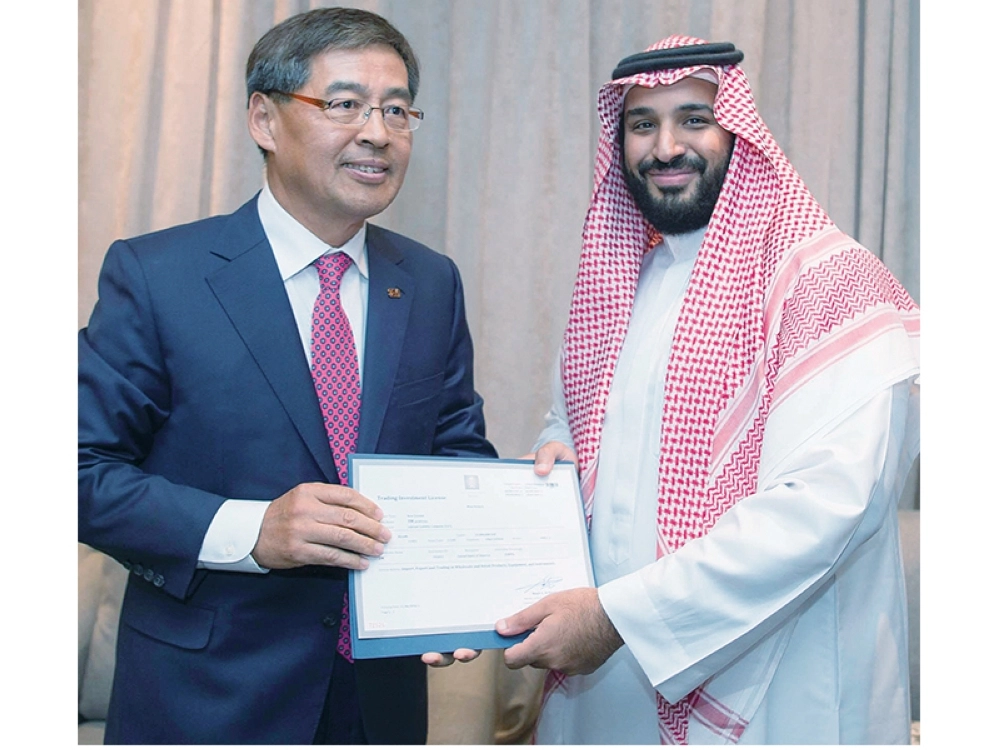 الأمير محمد بن سلمان مسلما إتش سي شين التصريح                       (بندر الجلعود)