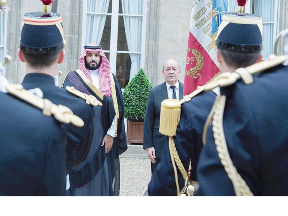 . ولدى لقائه جان إيف لودريان