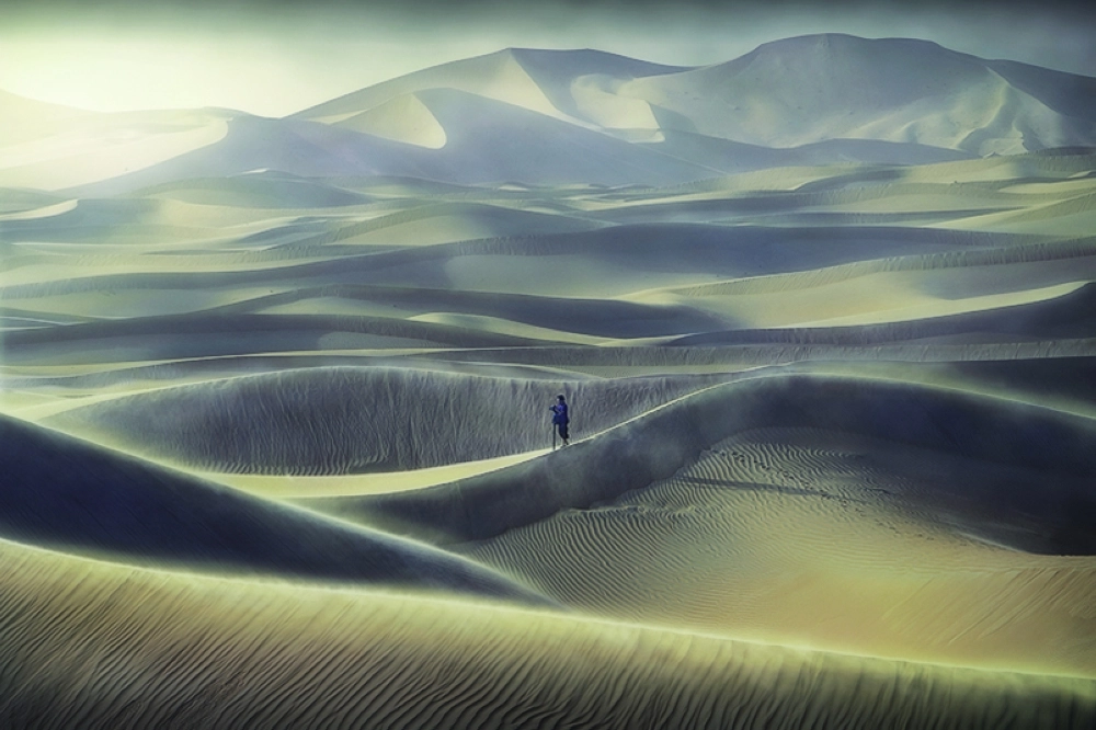 صورة عبدالله الماجد الفائزة بجائزة التصوير الضوئي  