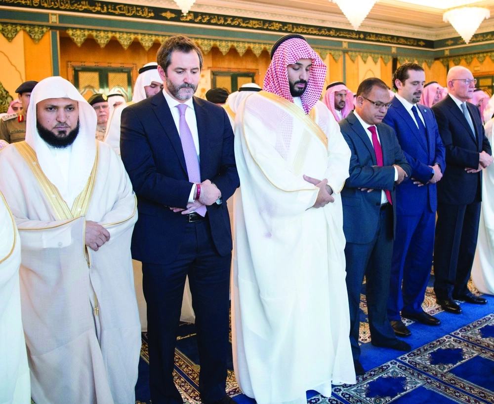 الأمير محمد بن سلمان خلال صلاة العيد