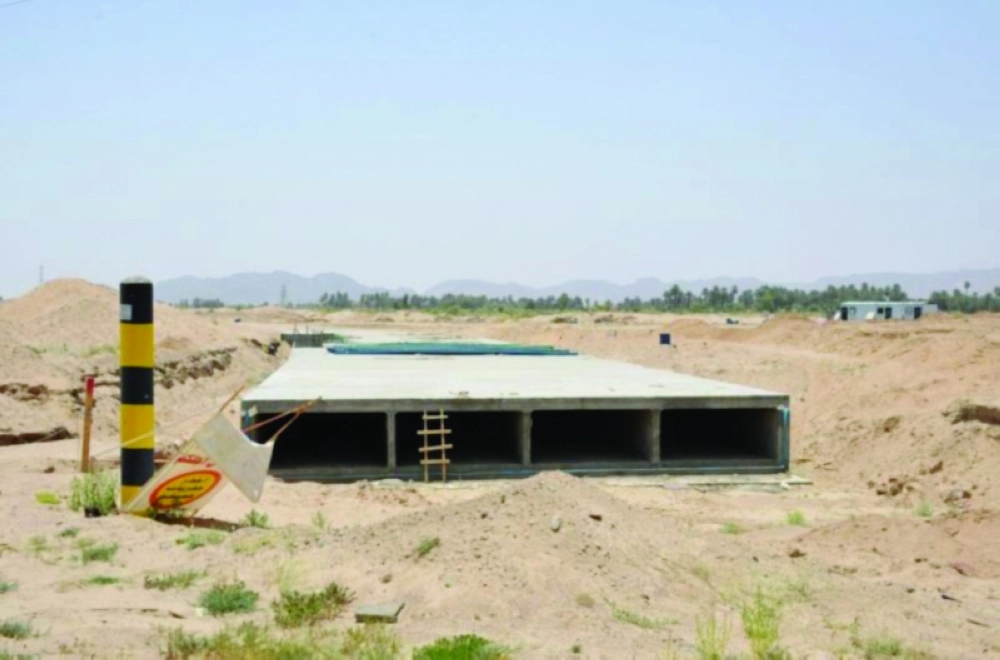 من مشروع درء أخطار السيول وتصريف مياه الأمطار بنجران                                                                 (مكة)