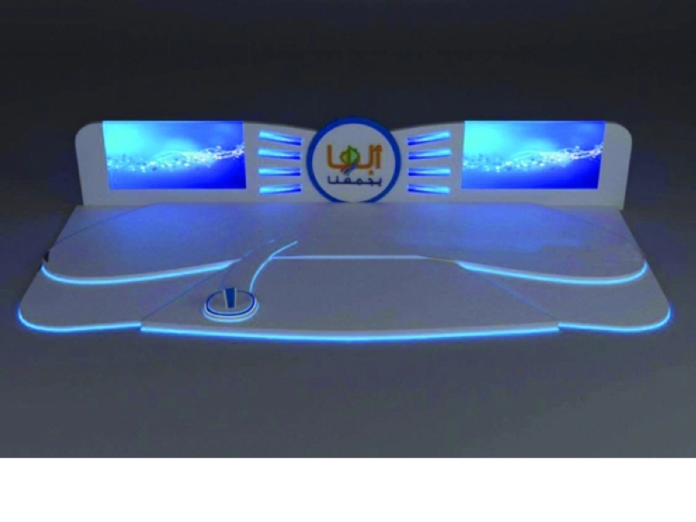 مسرح المهرجان الذي يحتضن حفل الافتتاح (مكة)