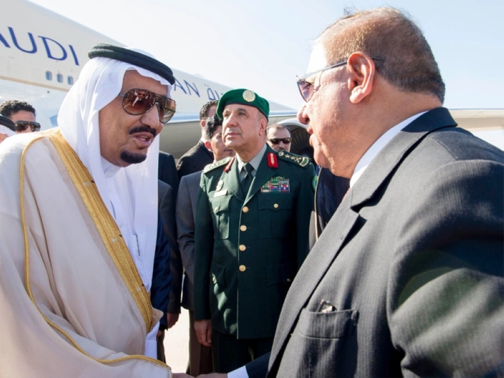 الملك لدى وصوله المغرب (واس)