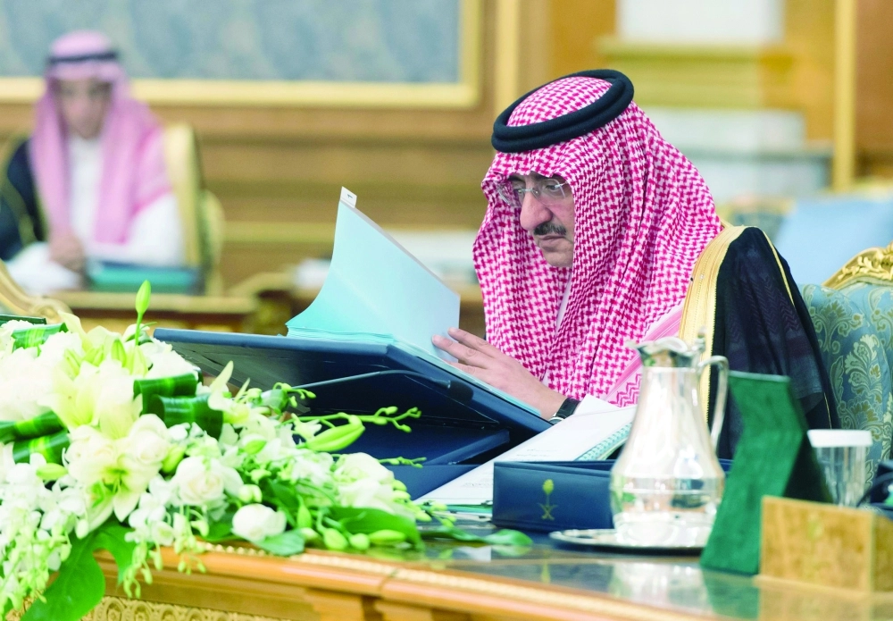 نائب خادم الحرمين خلال جلسة المجلس