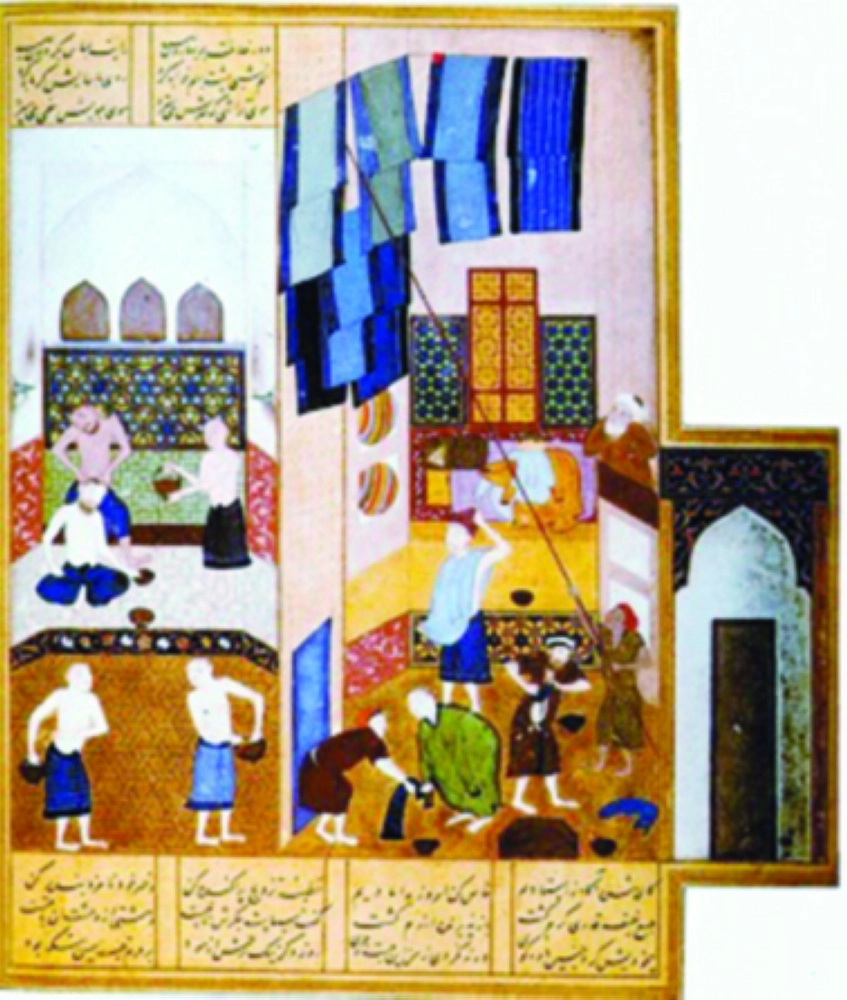 رسم الحمام لكمال الدين بهزاد في 1495م