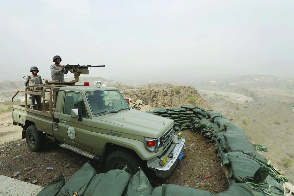 إحدى نقاط الرقابة البرية لحرس الحدود                                            (مكة)