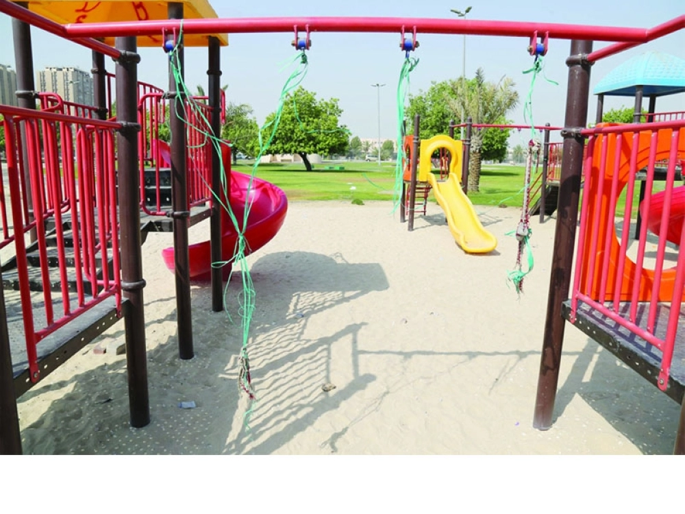 ألعاب حديقة إسكان الدمام قبل إصلاحها. (حمدان الدوسري)