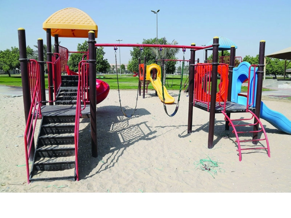 ألعاب حديقة إسكان الدمام بعد إصلاحها. (حمدان الدوسري)