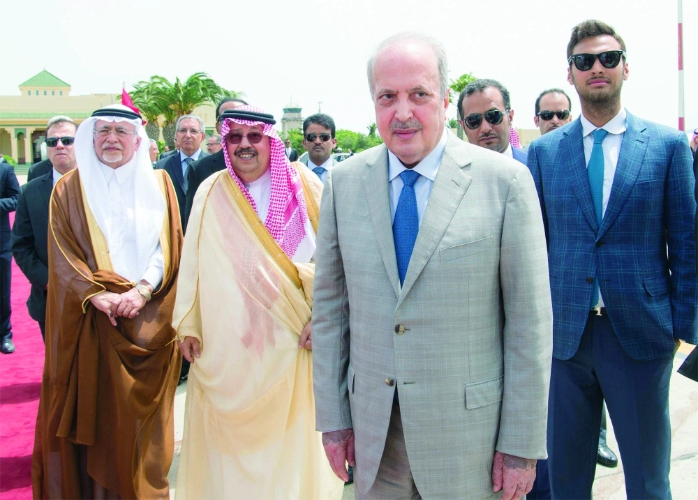 الملك سلمان لدى مغادرته طنجة (واس) 